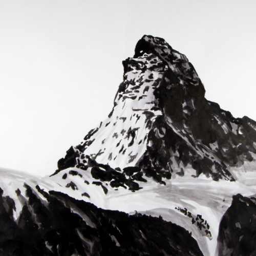 Cervin_dessin_montagne_artiste_eric